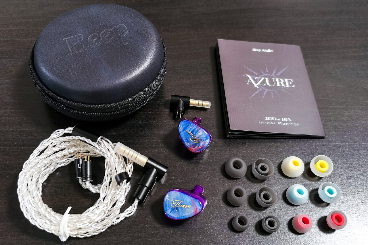 Beep Audio AZURE」 Knowles製BA+10mm+8mmのハイブリッド。ボーカル曲