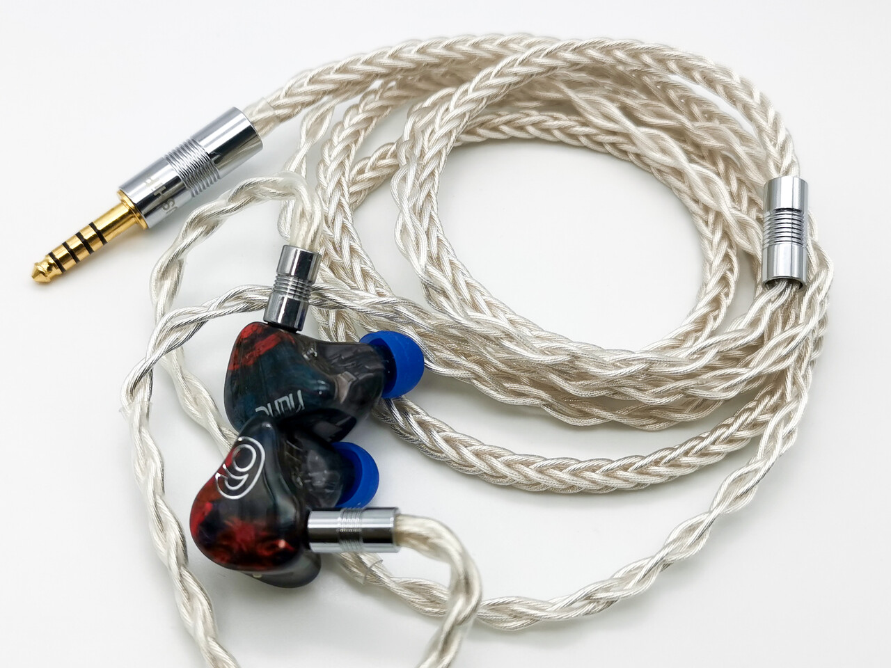 【超希少L字】銀銅合金導体 8コア536芯 MMCX/4.4mmバランス Yinyoo「YYX4744」 8芯OFCキンバー風ケーブル ／「GXX4740」 8芯