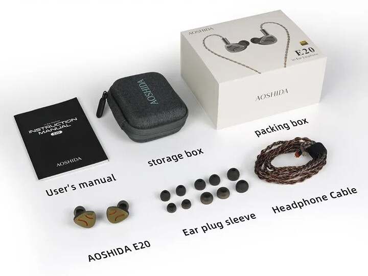 AOSHIDA E20」 ベリリウム+DLCの2種類の振動板による手堅い品質