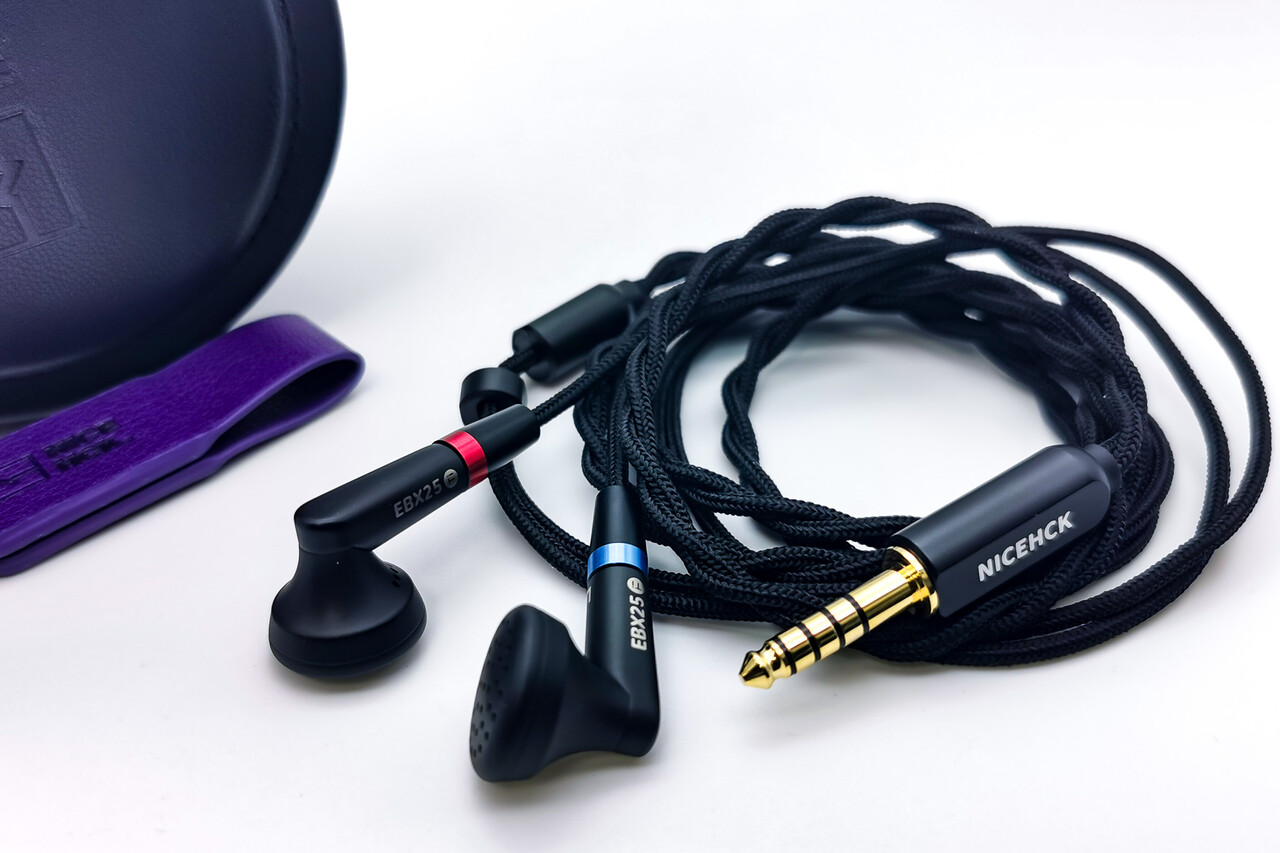 イヤホン nicehck ebx25ti NICEHCK EBX25Ti Earbuds HiFi IEM Wired Headset 3.5mm/4.4mm