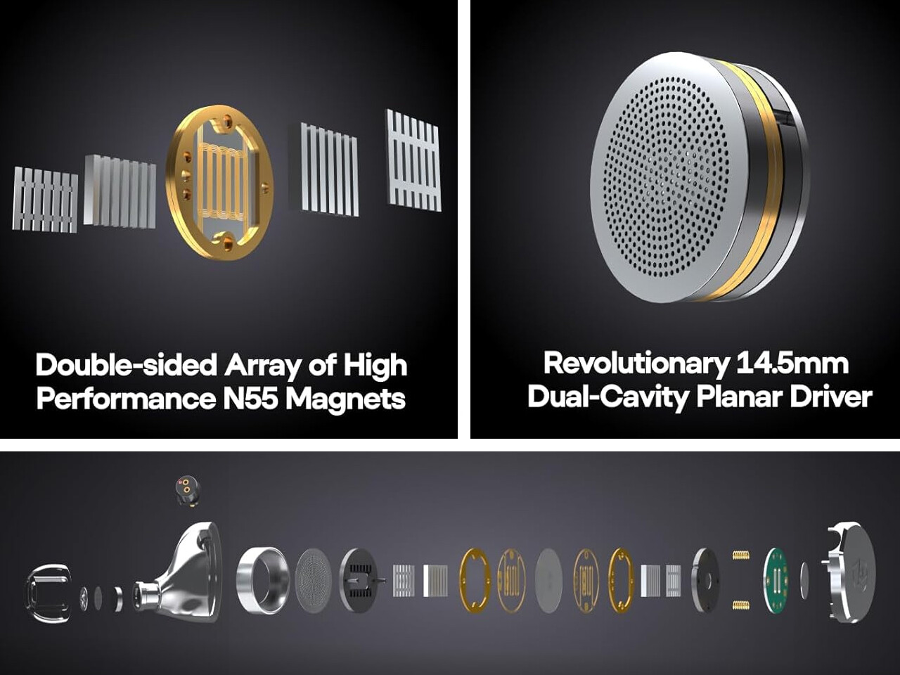 7Hz × Crinacle Diablo」 「7Hz × Crinacle Divines」 14.5mm平面駆動