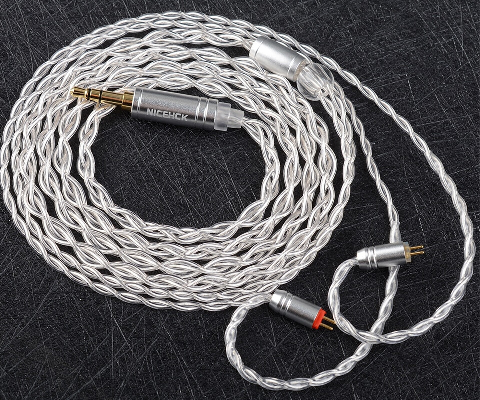 NICEHCK Lofty シルバー 4.4mmケーブル付属 追記編】 「NICEHCK Lofty」向け高域強化セット（「H1」「H2