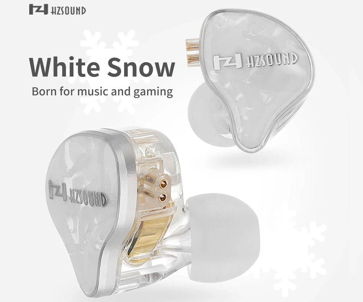 HZSOUND WhiteSnow (白雪)」 1DD構成でバランスの良さで定評ある HZSOUND WhiteSnow (白雪)」 1DD構成でバランスの良さで定評ある