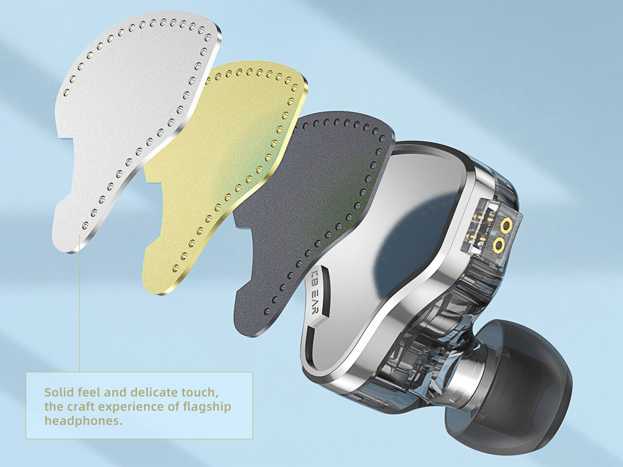 KBEAR PECKER」 (啄木鳥 / KB2208) クセ強めドライバーで2BA+1DD