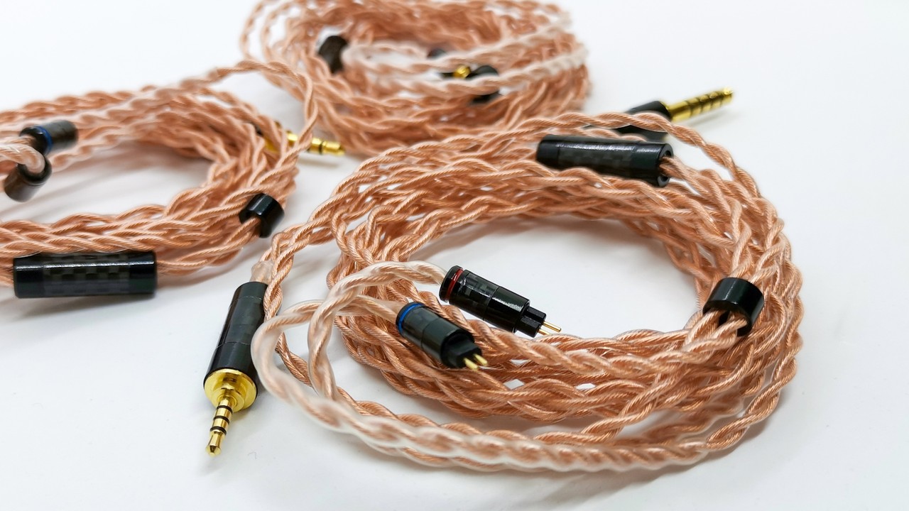 NICEHCK FourMix イヤホンリケーブル 高導電性銅+銅銀合金+純銀+6N被覆銀単結晶銅 3.5mm 2Pin プラグ 金属製コネ | NICEHCK FourMix イヤホンリケーブル 高導電性銅+銅銀合金+