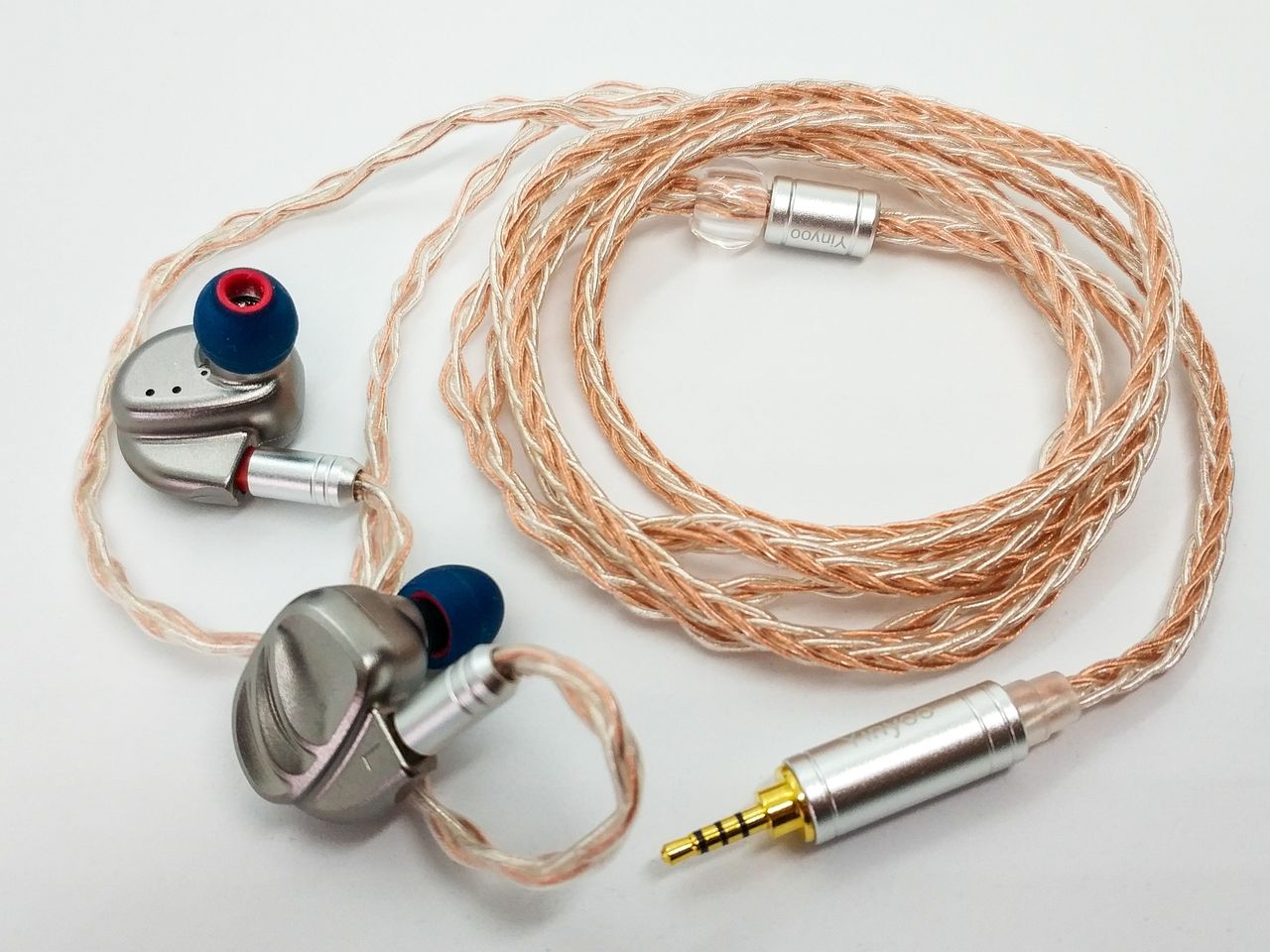 【中古】HIFIMAN専用超高音質バランスケーブル【ふじっこ煮さんハンドメイド】 HiFiHear 「HiF4828 ／ HiF4827」 L型プラグが選べる