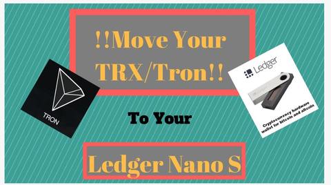 Tron（TRX）をLedger Nano Sに保管することができます