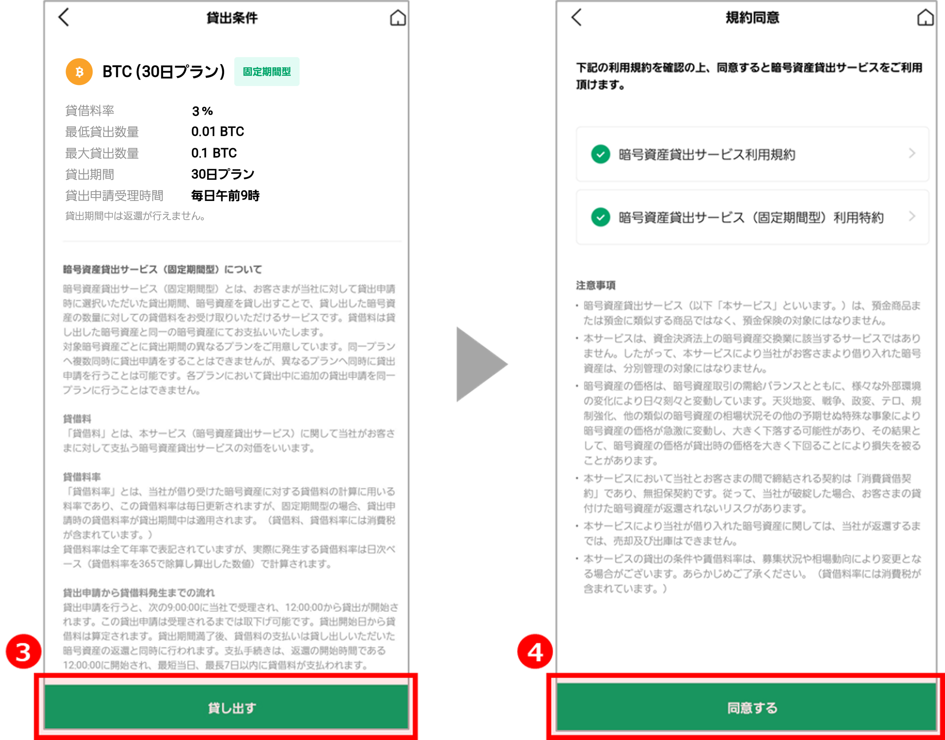固定期間型の貸出手順2