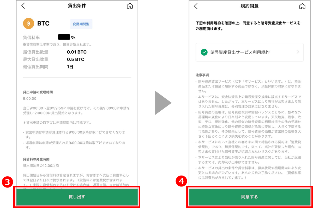 変動期間型の貸出手順2