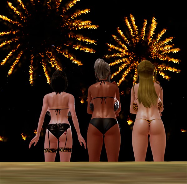 仲良しギャル三人組!夏のバカンスのエロ画像41