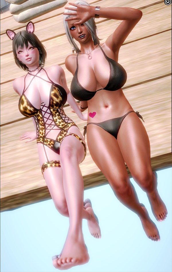 仲良しギャル三人組!夏のバカンスのエロ画像13