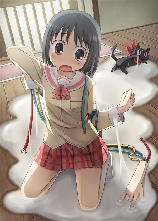 粘液と女の子のエロ画像