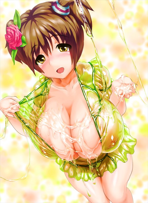 粘液と女の子のエロ画像