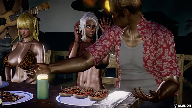 【ハニーセレクト】仲良しギャル三人組!夏のバカンスのエロ画像16