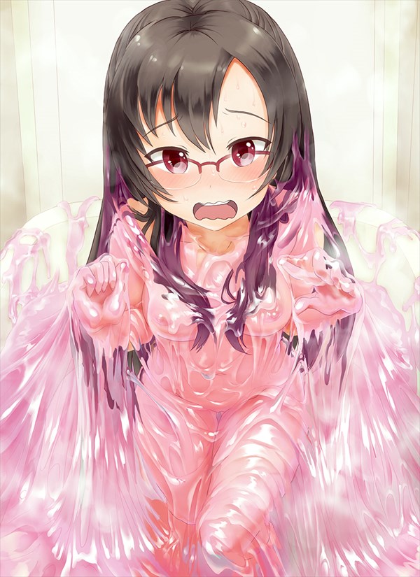 粘液と女の子のエロ画像