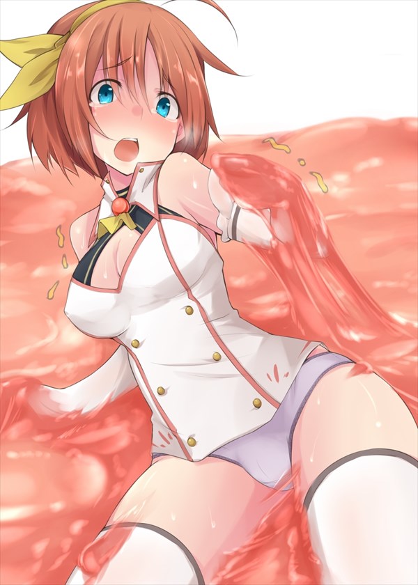 粘液と女の子のエロ画像