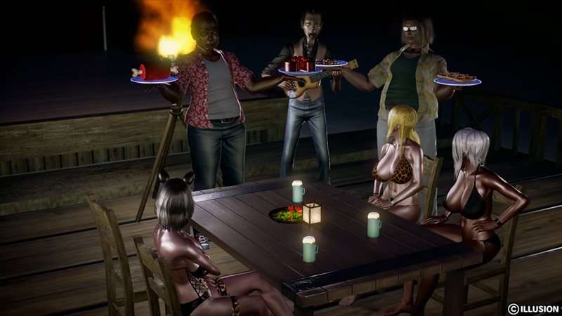 【ハニーセレクト】仲良しギャル三人組!夏のバカンスのエロ画像8