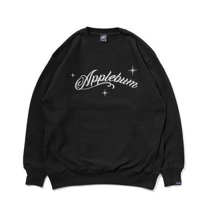 APPLEBUM-ANGEL-FONT-LOGO-CREW-SWEAT-BLACK-BLOG1