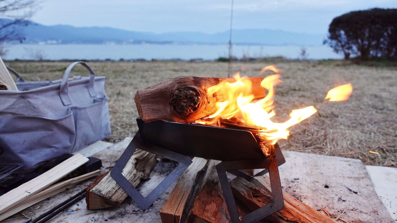 flamesファイヤースタンドを使ってみて♪ : Biwako Camp flamesファイヤースタンドを使ってみて♪ : Biwako Camp