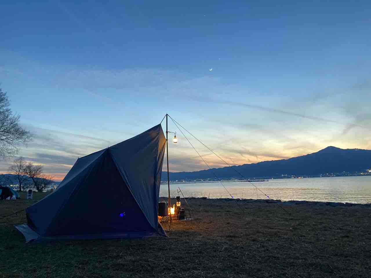 ここに来てTCタープを、、、いつかのタープTC : Biwako Camp