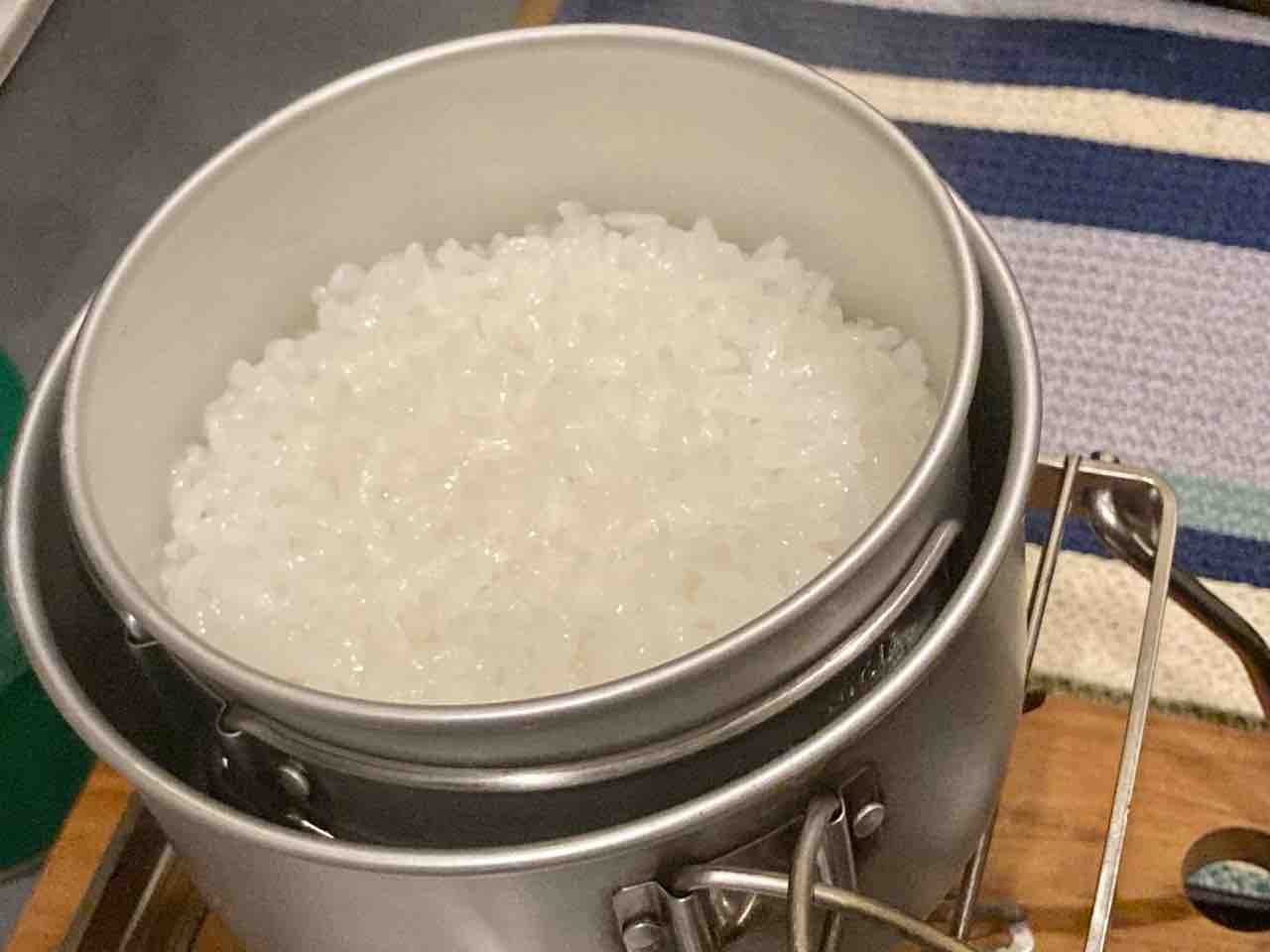 水蒸気炊飯を色々と試してます : Biwako Camp