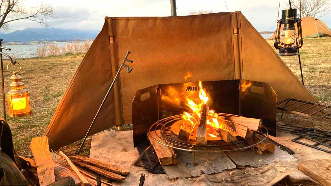 焚き火幕(リフレクター)の集大成？ : Biwako Camp
