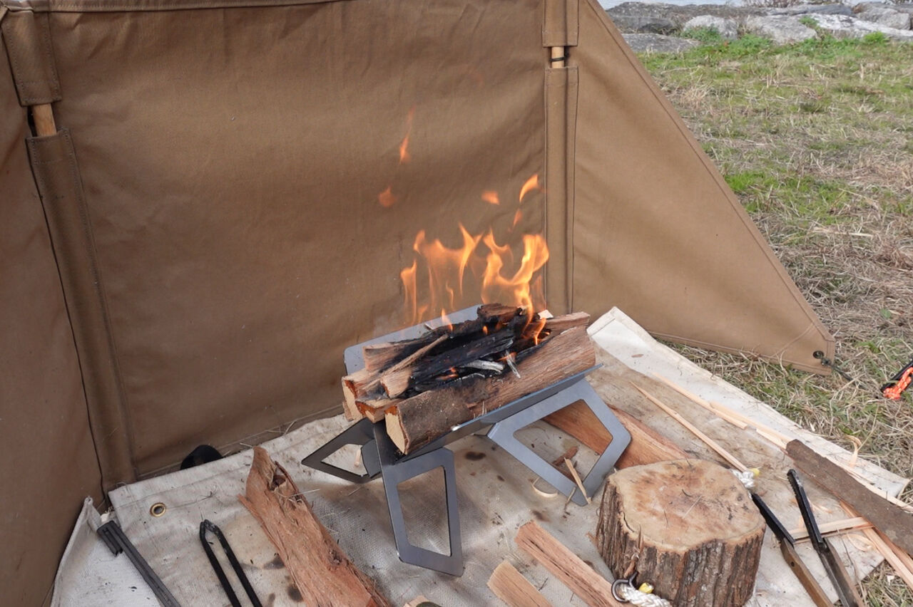 flamesファイヤースタンドを使ってみて♪ : Biwako Camp flamesファイヤースタンドを使ってみて♪ : Biwako Camp