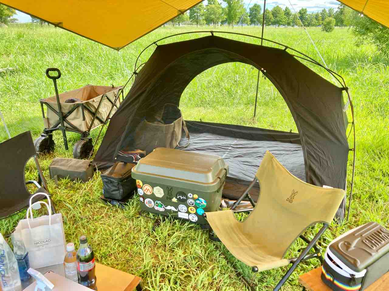 DODフカヅメカンガルーテントSを使ってみて! : Biwako Camp DODフカヅメカンガルーテントSを使ってみて! : Biwako Camp