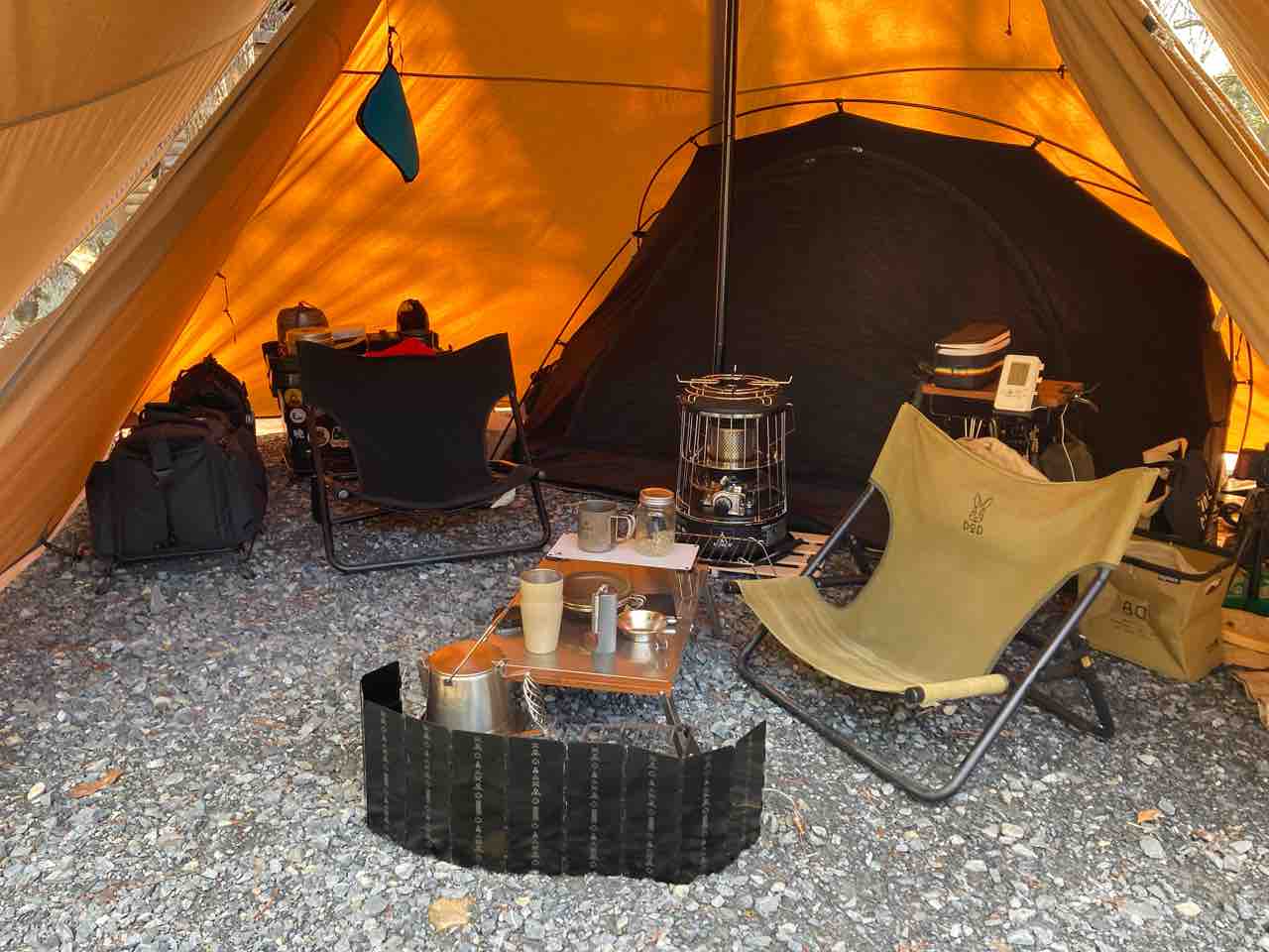 満を持して薪ストーブ、MT.SUMI Woodstove MICRO : Biwako Camp