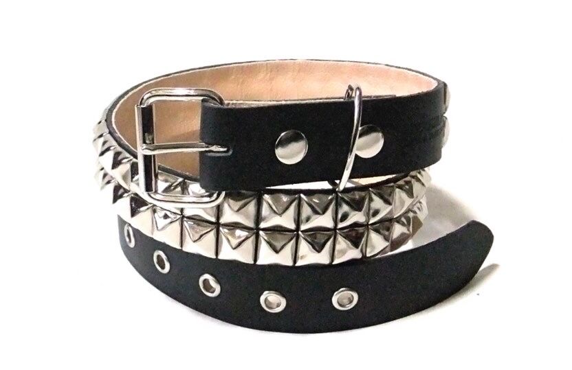 ABRAHAM スタッズ ベルト 2 ブラック/オリーブ ABRAHAM スタッズ ベルト 2 ブラック/オリーブ