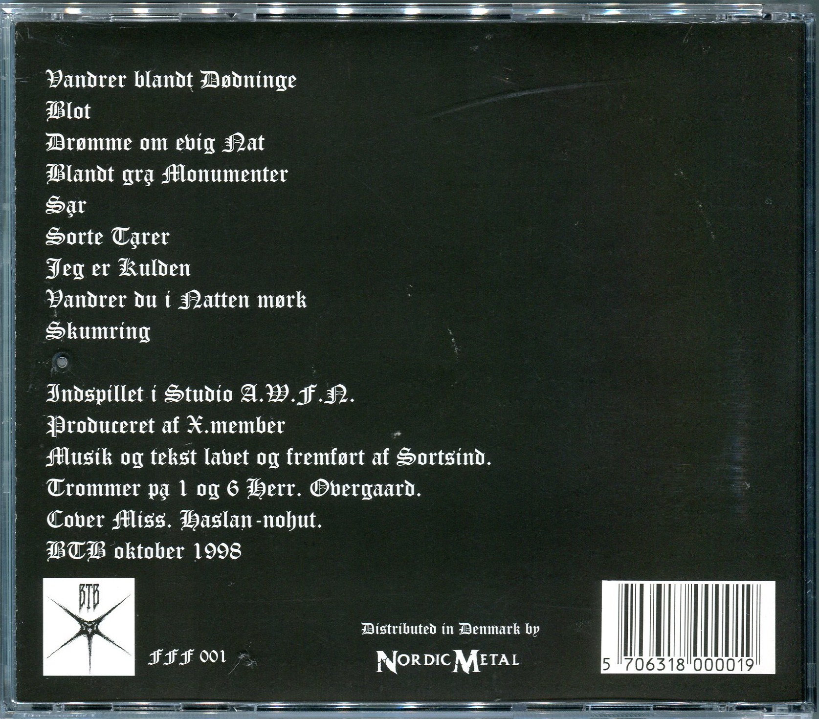 SORTSIND/SAR : BLACK & DEATH METAL MANIACS