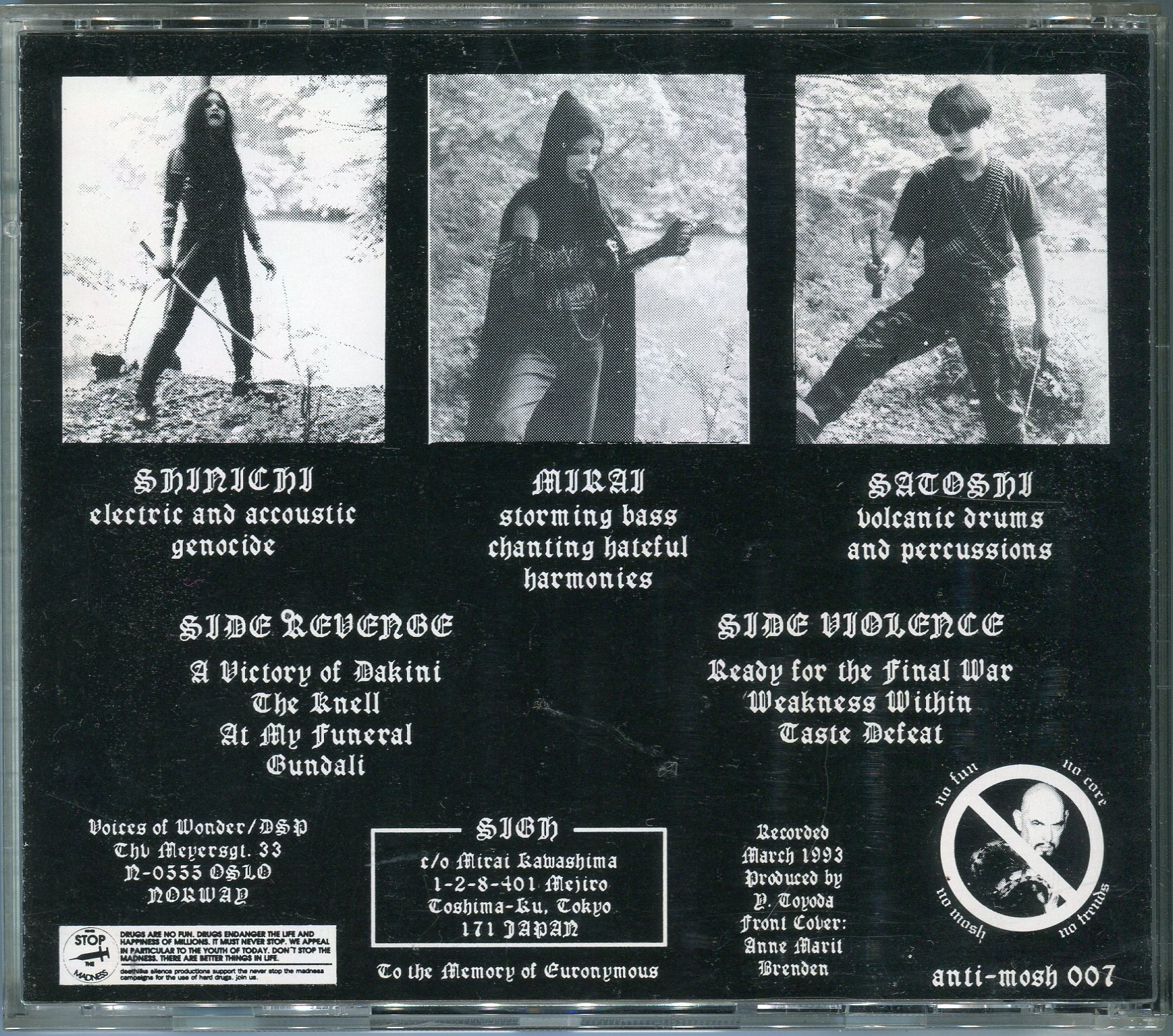 SIGH/SCORN DEFEAT(1ST PRESS/WHITE COVER) : BLACK & DEATH METAL MANIACS