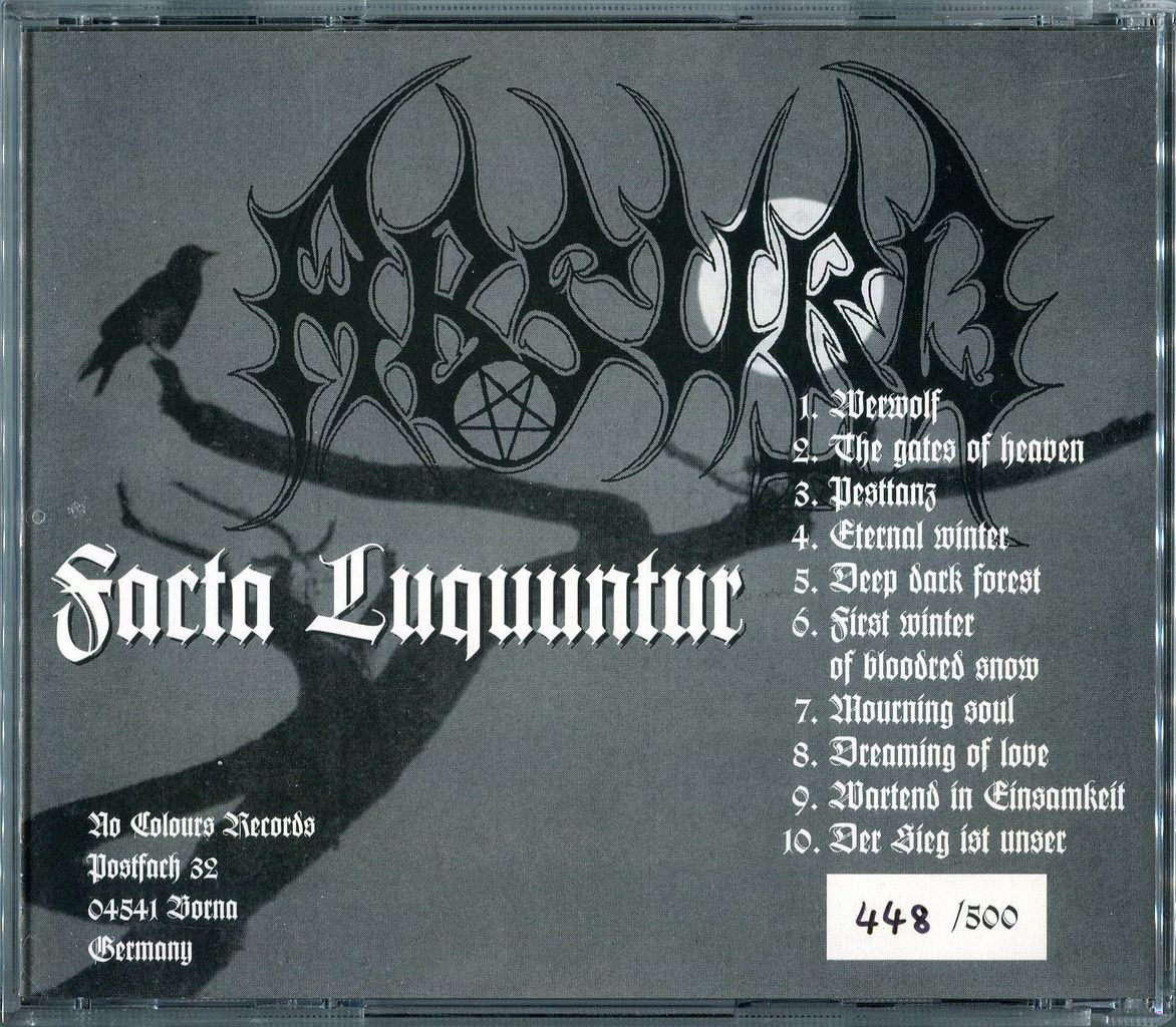 ABSURD/FACTA LOQUUNTUR(1ST PRESS) : BLACK & DEATH METAL MANIACS