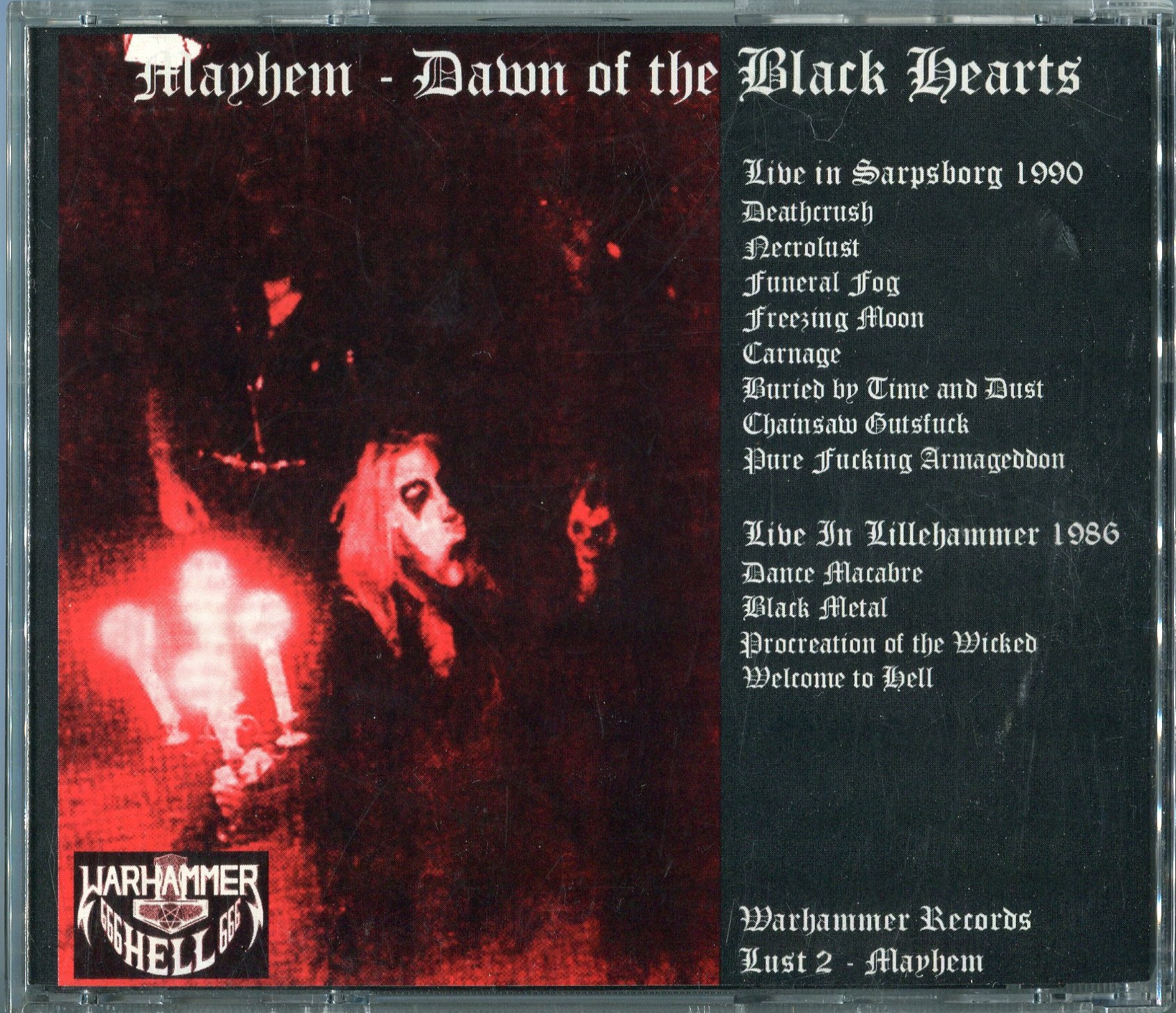 洋楽 Mayhem - The Dawn of the Black Hearts Mayhem ‎- Live In Sarpsborg CD + DVD - Dawn Of The Black Hearts