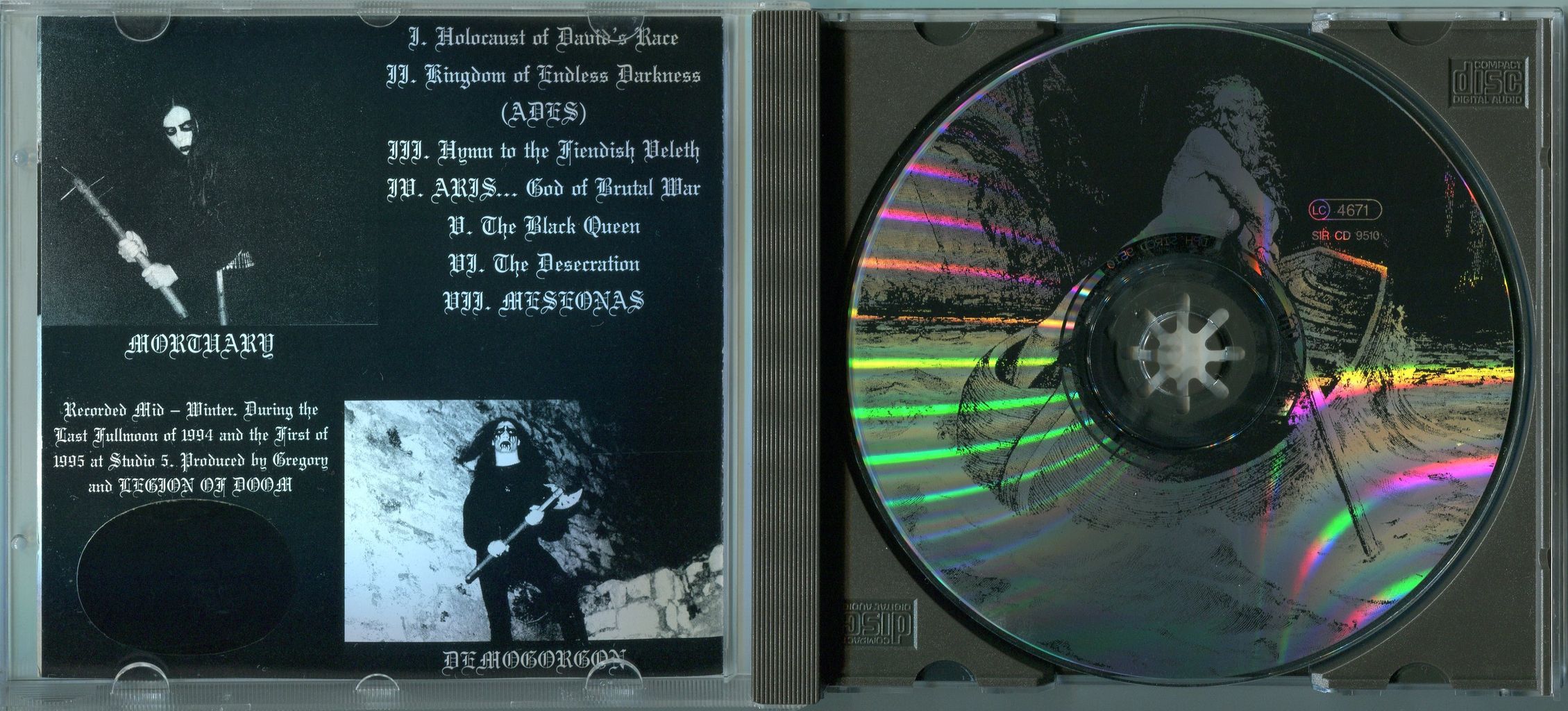 LEGION OF DOOM/KINGDOM OF ENDLESS DARKNESS(1ST PRESS) : BLACK 