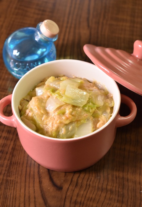 白菜のコーンスープ炒め (1)