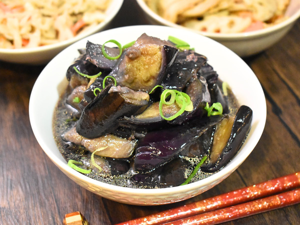 茄子の生姜揚げびたし (2)