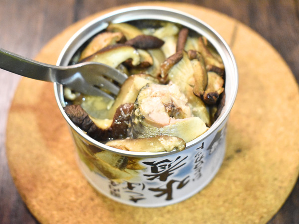 鯖缶の椎茸焼き (2)