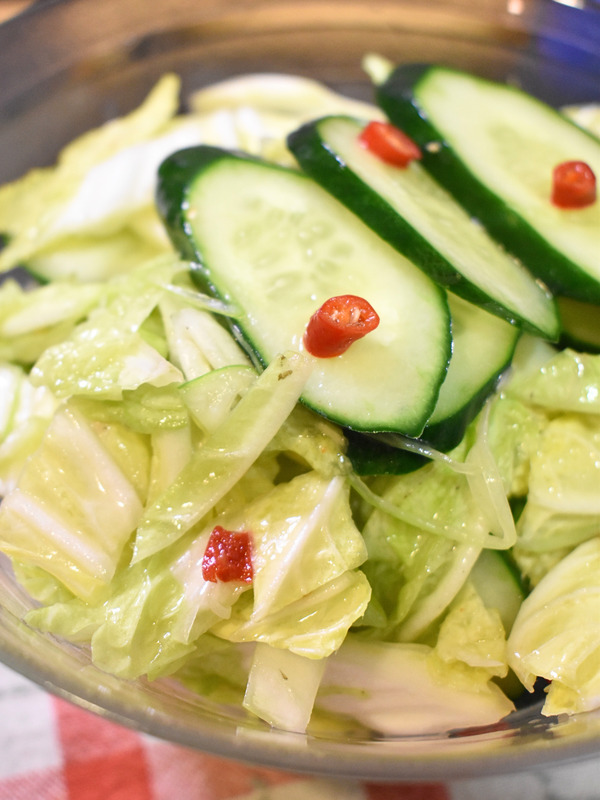 白菜ときゅうりの激辛漬け (2)