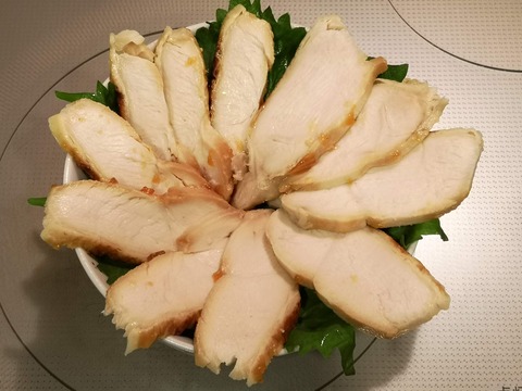 鶏むね肉の花びら丼 (8)