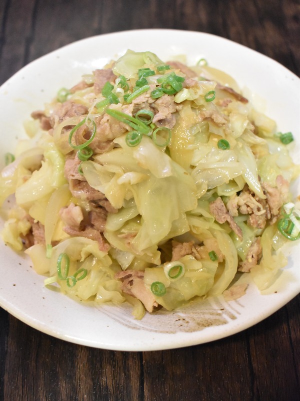 豚肉とキャベツの味噌炒め (5)