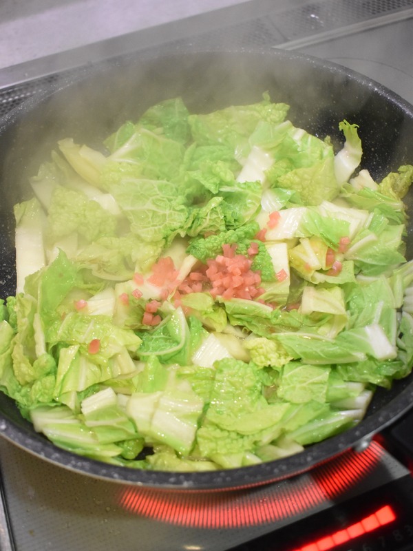 白菜のラード炒め (4)