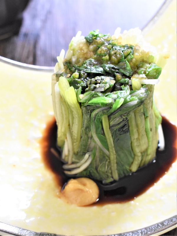 ほうれん草と水菜のシャキシャキお浸し (1)