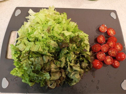 鯵のサラダ丼 (2)