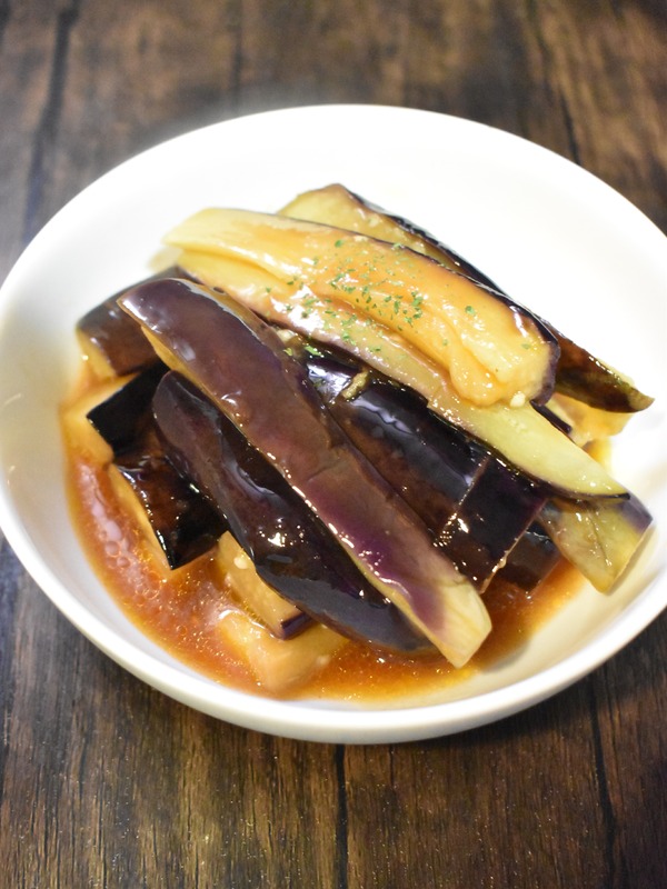 揚げ茄子のトマト酢和え (7)