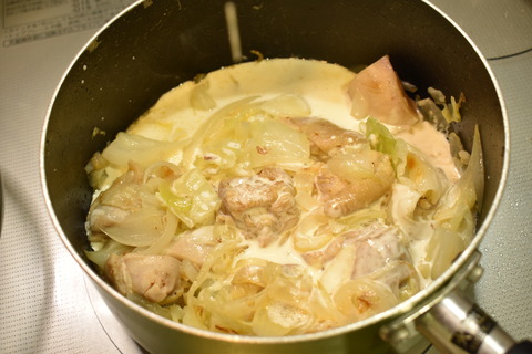 鶏もも肉のクリーム煮 (6)