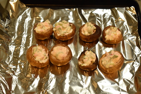 椎茸の紅マヨ焼き (4)