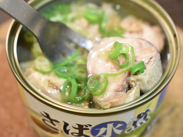 鯖缶の納豆のたれ焼き (1)