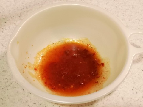 チンゲン菜のピリ辛ホイル焼き (2)