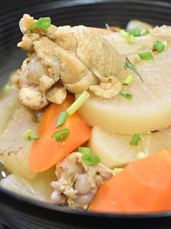 鶏手羽元の納豆のタレ煮 (1)